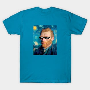 van gogh hyper realistic portrait T-Shirt